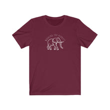 Load image into Gallery viewer, Elephant T-shirt | peanuts | working hard | wildlife | animals | funny shirt | unisex