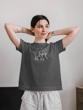 Load image into Gallery viewer, Elephant T-shirt | peanuts | working hard | wildlife | animals | funny shirt | unisex