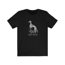 Load image into Gallery viewer, Funny greyhound shirt | dog lovers | speed noodle | pun | great hound | unisex
