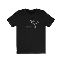 Load image into Gallery viewer, Foxy t-shirt | fox shirt | fun | wildlife | cute animal top | jumping fox | unisex
