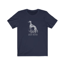 Load image into Gallery viewer, Funny greyhound shirt | dog lovers | speed noodle | pun | great hound | unisex
