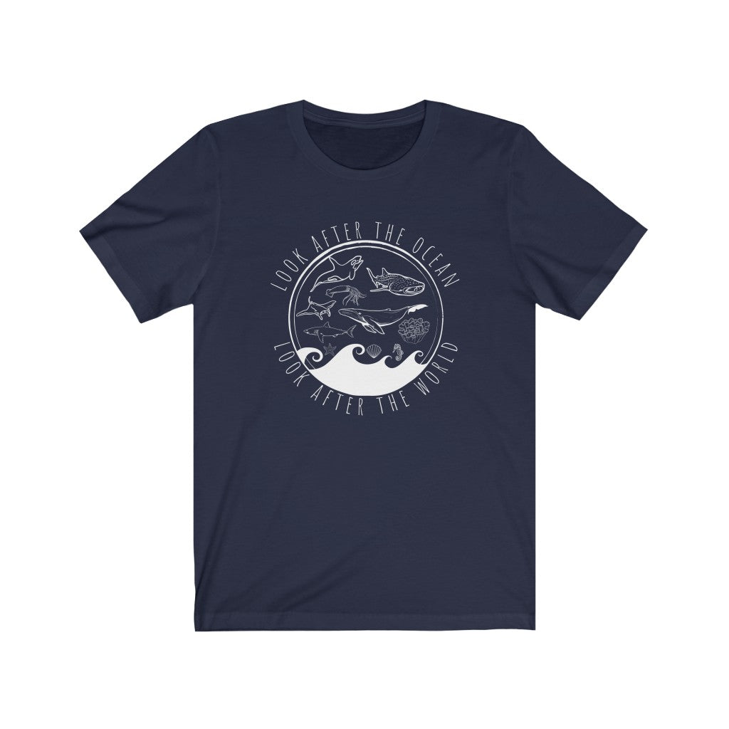 Look after the ocean | conservation | ocean | beach | wildlife | whale | shark | coral | unisex