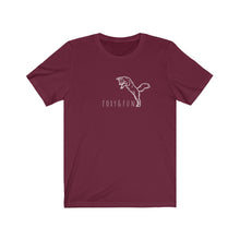 Load image into Gallery viewer, Foxy t-shirt | fox shirt | fun | wildlife | cute animal top | jumping fox | unisex
