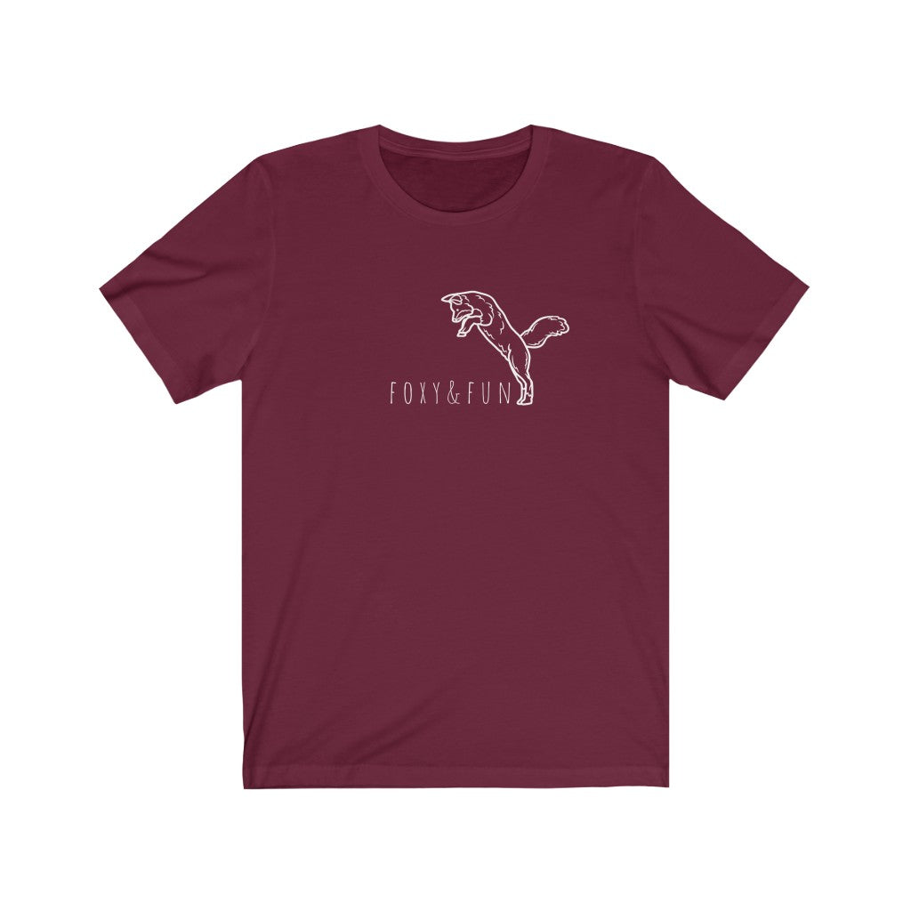 Foxy t-shirt | fox shirt | fun | wildlife | cute animal top | jumping fox | unisex