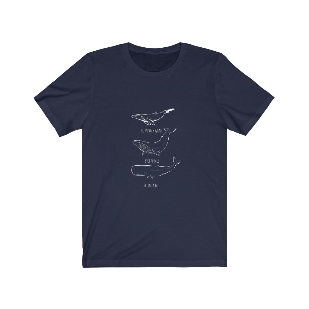 Whale t-shirt | humpback | blue | sperm | marine mammals | wildlife | ocean | unisex