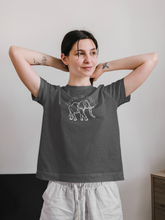 Load image into Gallery viewer, Elephant T-shirt | peanuts | working hard | wildlife | animals | funny shirt | unisex
